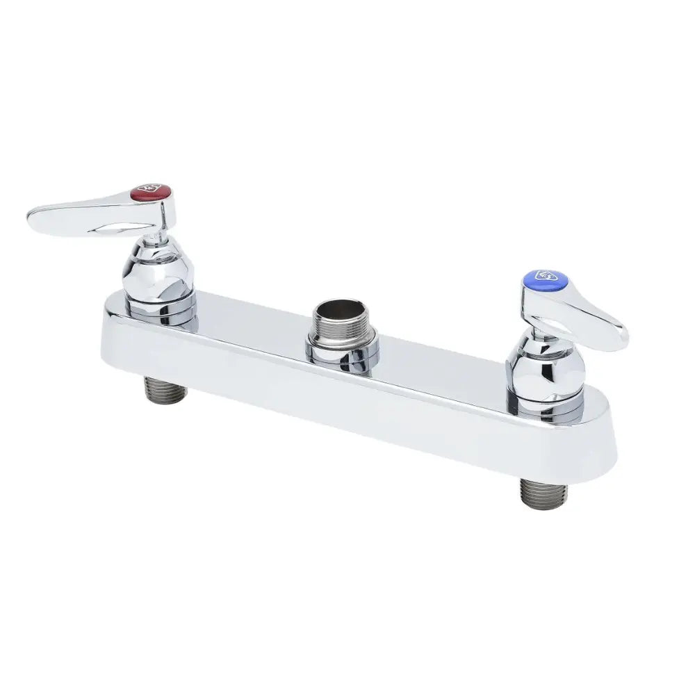 T&S Brass B-1120-LN Workboard Faucet Deck Mount 8" Centers Lever Handles