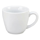 Vertex China 8 oz Porcelain Cup Ventana White with Handle