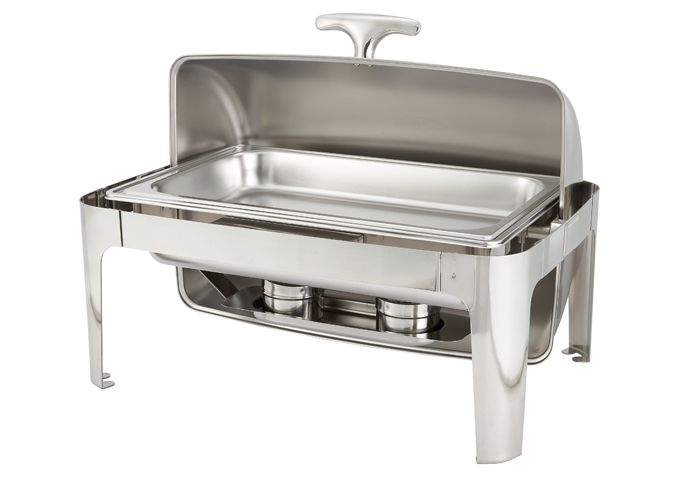 Winco 601 8 Quart Full Size Roll Top Chafer