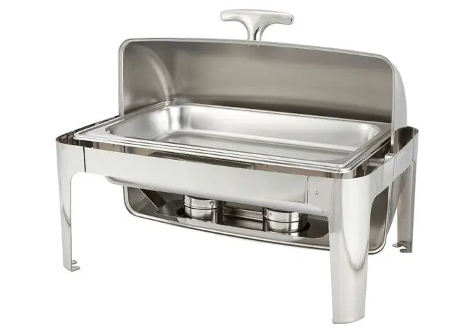 Winco 601 8 Quart Full Size Roll Top Chafer Winco