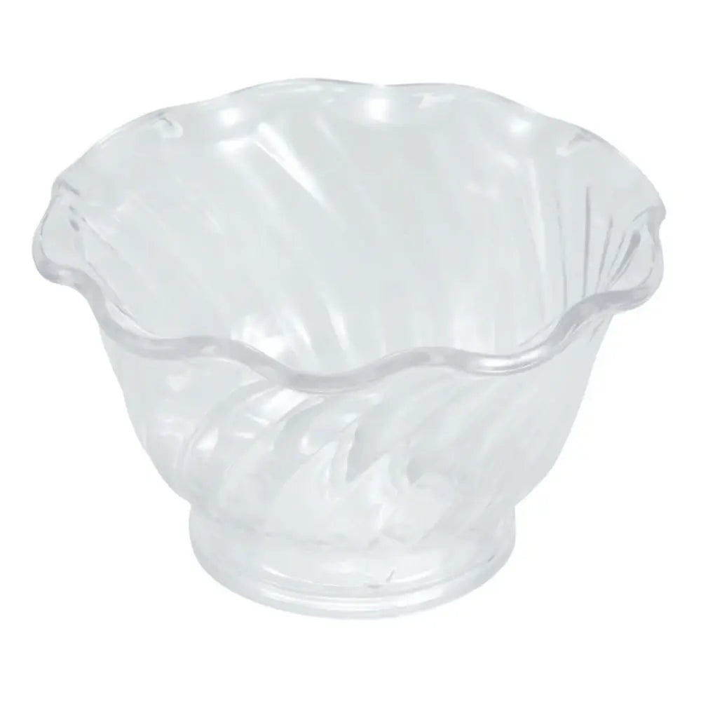 Winco ICC-5C 5 oz Clear SAN Plastic Ice Cream Dish