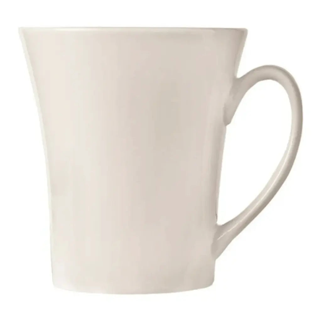 World Tableware FM-15 Flairique 15 oz Bright White Porcelain Mug