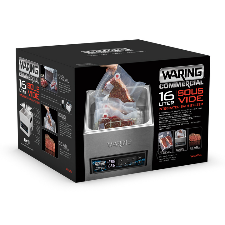 Waring WSV16 16 Liter Thermal Circulator Sous Vide Integrated Water Bath