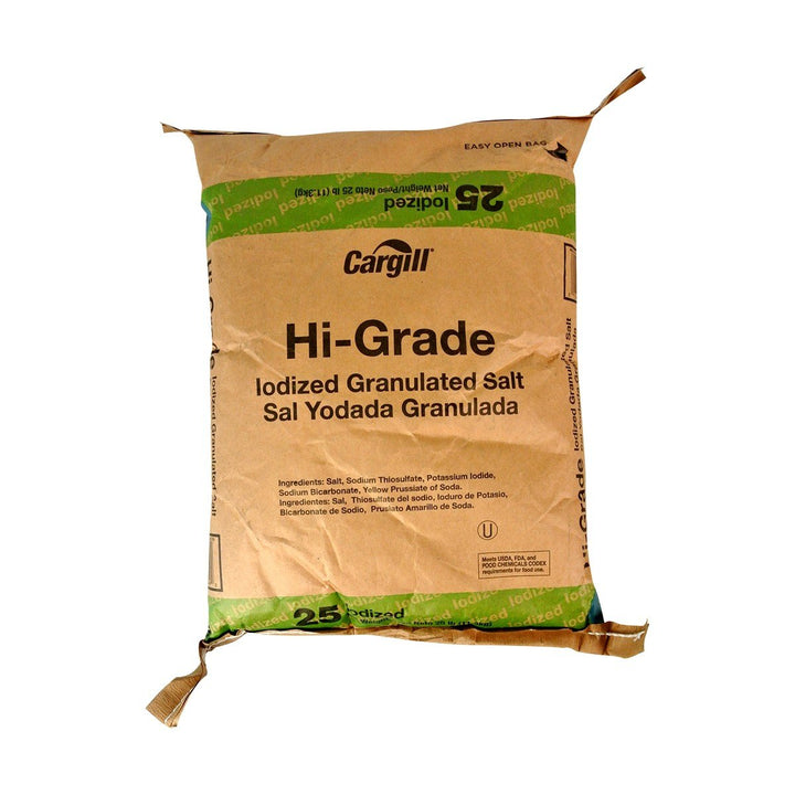 25 Pound Hi Grade Iodized Granulated Salt ShopAtDean