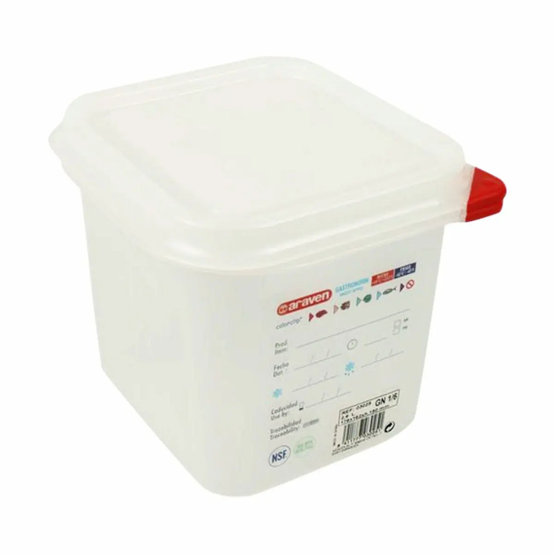 Araven 03025 2.7 Quart Square Translucent Airtight Container