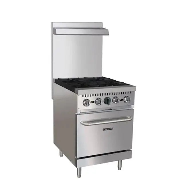 Adcraft BDGR-24/NG 24" Four Burner Gas Range