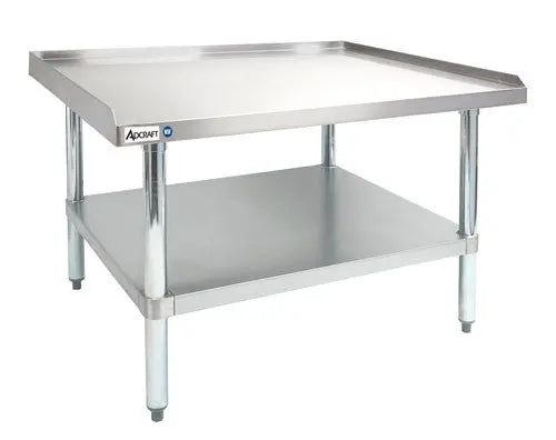 Adcraft ES-3036 Stainless Steel Equipment Stand 30" x 36" x 24" with Galvanized Undershelf & Legs Adcraft