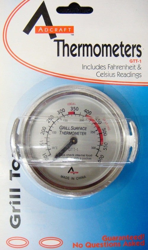 Adcraft GTT-1 Grill Surface Thermometer 100 To 600F