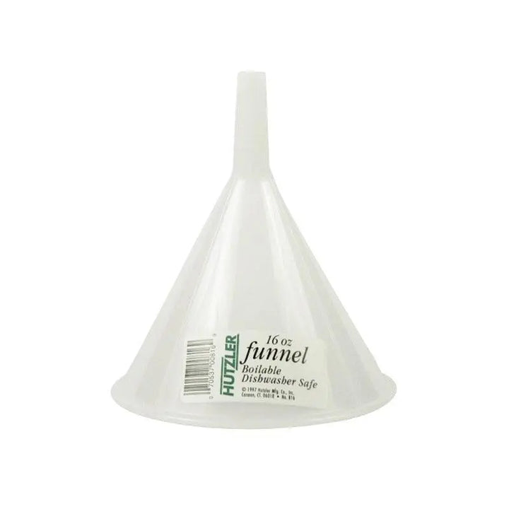Adcraft HZ-816 16 Oz Boilable Plastic Funnel White Adcraft
