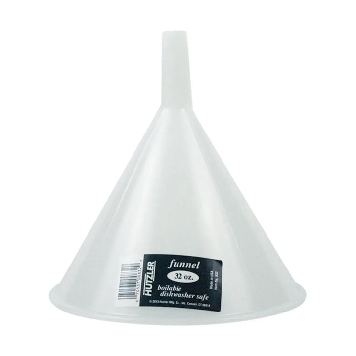 Adcraft HZ-832 32 Oz Boilable Plastic Funnel White Adcraft