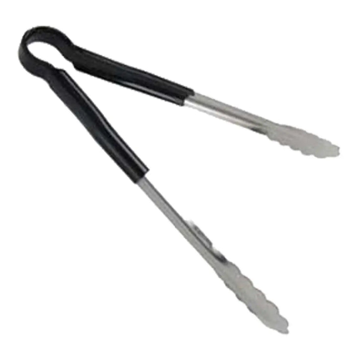 Adcraft SEP-10-BK 10" Black Scalloped Tongs Adcraft