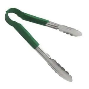 Adcraft SEP-12GN 12" Green Scalloped Tongs Adcraft