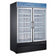 Adcraft U-Star USRFS-2D/54 Black 45 Cubic Ft Refrigerated Merchandiser with 2 Swing Glass Doors