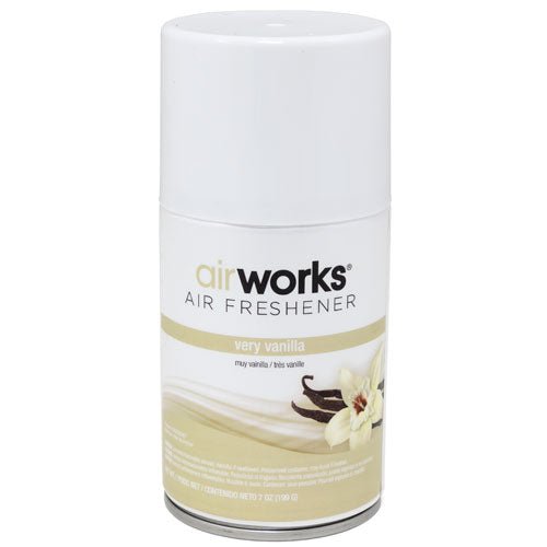 AirWorks 7 oz Vanilla Metered Aerosol Air Freshener Hospeco