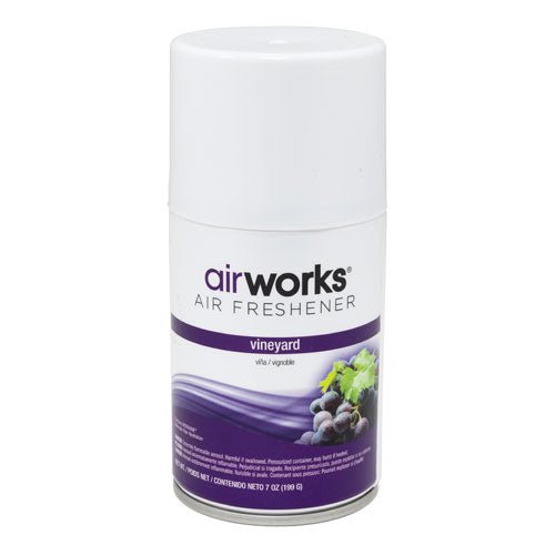 AirWorks 7 oz Vineyard Metered Aerosol Air Freshener Hospeco