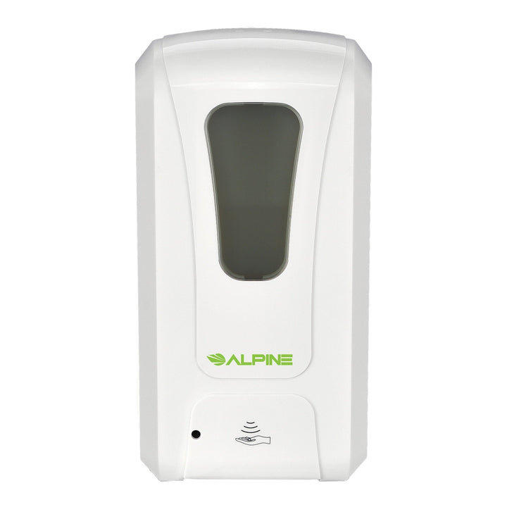 Alpine 430-L Automatic Hands-Free Liquid/Gel Hand Sanitizer/Soap Dispenser, 1200 ML, White Alpine