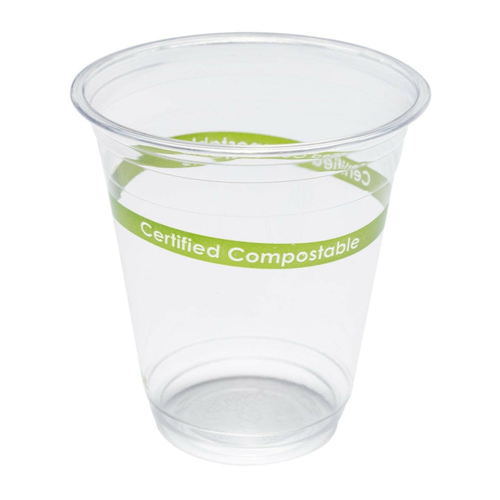 AmerCareRoyal CCP-16 16 Oz Clear Compostable PLA Cup AmerCareRoyal