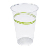 AmerCareRoyal CCP-20 20 Oz Clear PLA Cup Compostable