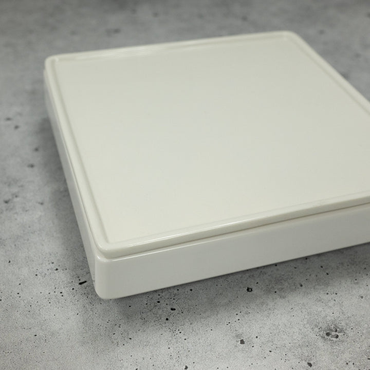 American Metalcraft C201S Small Square Tableware Set with Frame, Base Tray, Plate and One Cold Cell 8" x 2" American Metalcraft