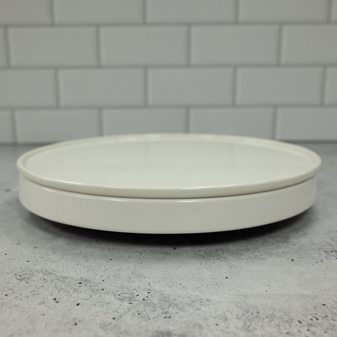American Metalcraft C281R Round Tableware Set with Frame, Base Tray, Plate and One Cold Cell 11.25" x 3/8" American Metalcraft