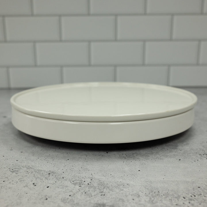 American Metalcraft C281R Round Tableware Set with Frame, Base Tray, Plate and One Cold Cell 11.25" x 3/8" American Metalcraft