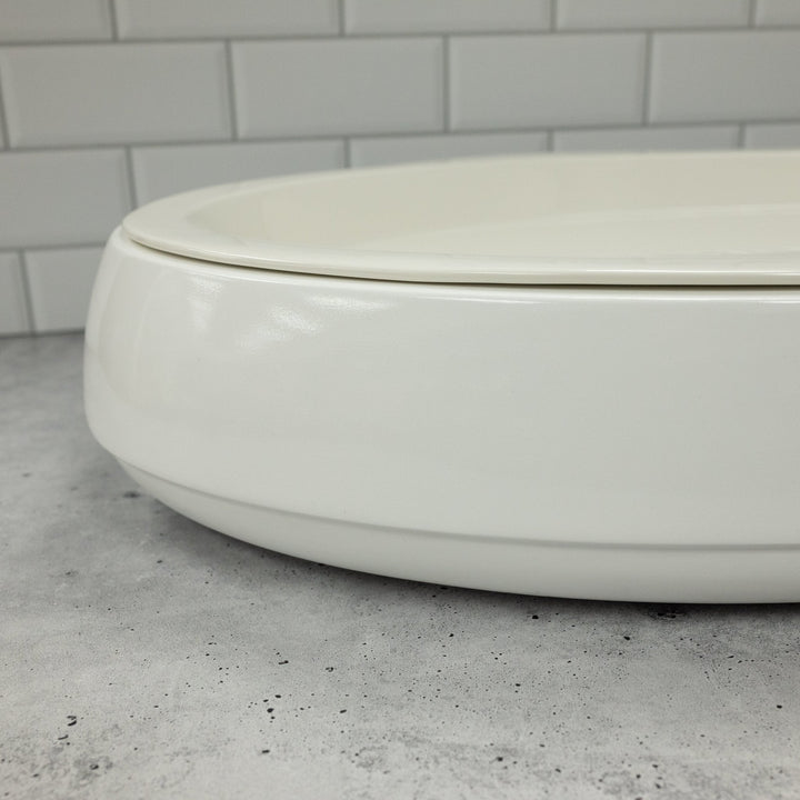 American Metalcraft C605V Oval Base Tray and Deep Plate 25" x 16" x 5" American Metalcraft
