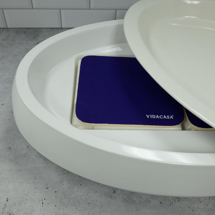 American Metalcraft C605V Oval Base Tray and Deep Plate 25" x 16" x 5" American Metalcraft