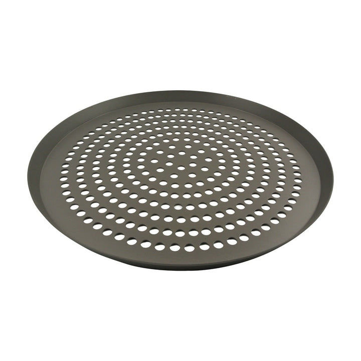 American Metalcraft CAR15HC-SP 15" Hard Coated Aluminum Super Perforated Tapered Pizza Pan 11/16" Deep American Metalcraft