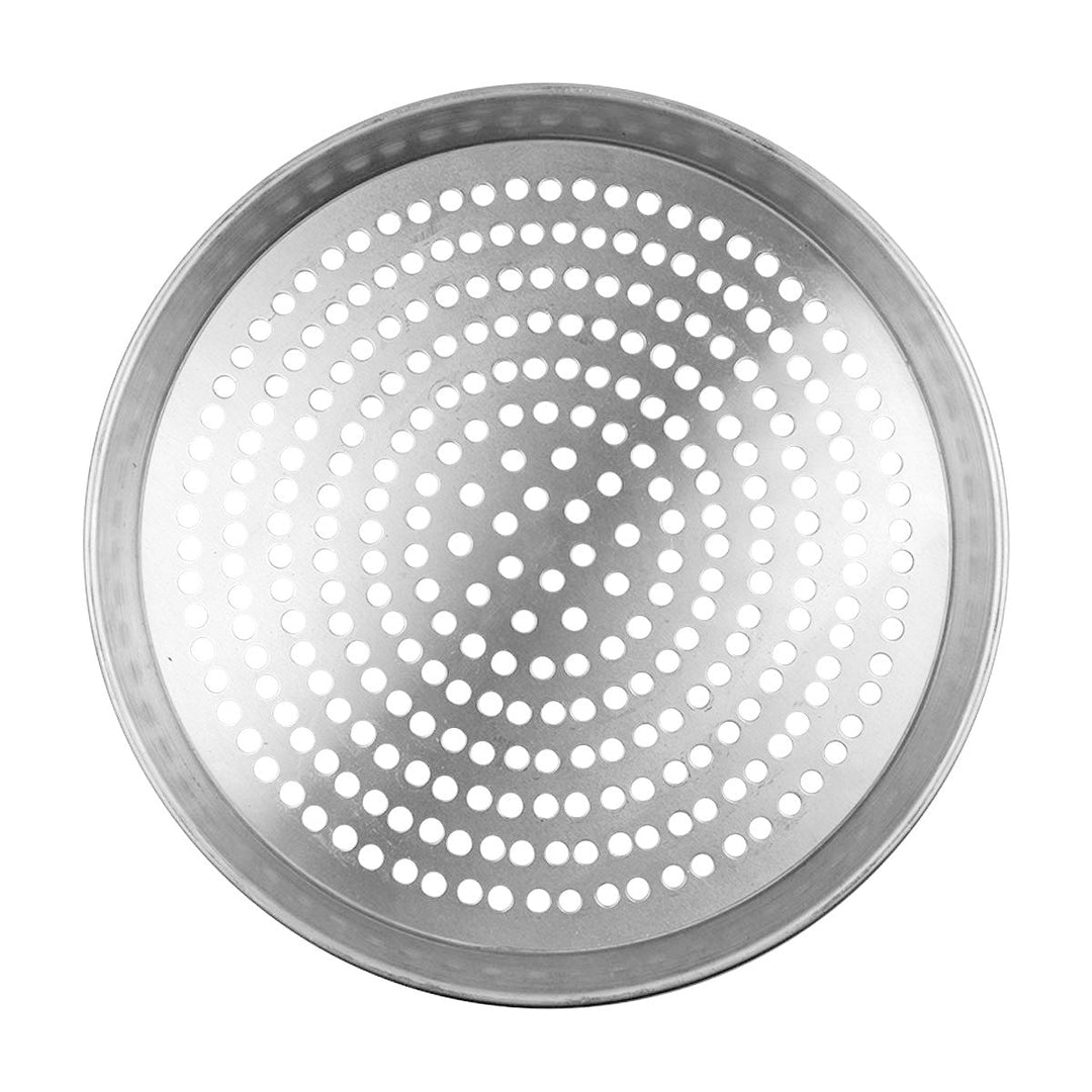 American Metalcraft HADEP14-P 14" Heavy Weight Aluminum Tapered Super Perforated Pizza Pan 1" Deep
