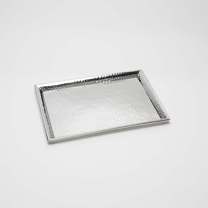 American Metalcraft HMTRAY2618 Full Sheet Stainless Steel Hammered Tray 26" x 18" American Metalcraft