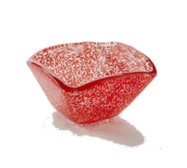 American Metalcraft ORSSR Red Square Organza Glass Sauce Cup 2 oz