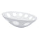 American Metalcraft PORR11 11" Inclined Porcelain Bowl With Holes