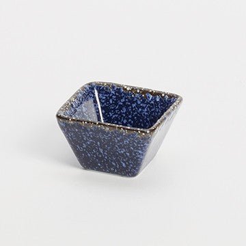 American Metalcraft PSBU1 Blue 1.5 oz Blue Square Porcelain Sauce Cup American Metalcraft