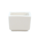 American Metalcraft PSLT15 White Square Porcelain Sauce Cup .5 oz