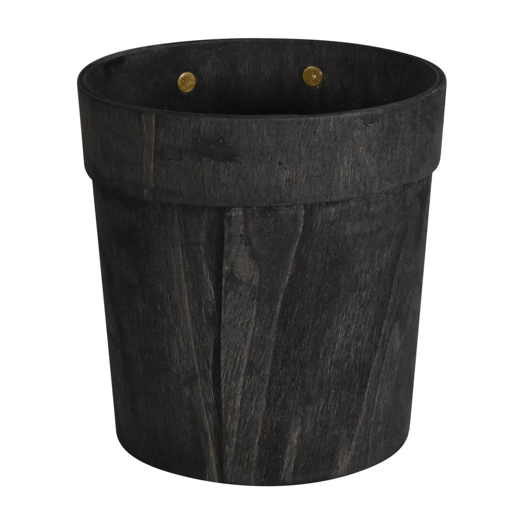 American Metalcraft PWBB4 Black Poplar Wood Box 4" American Metalcraft