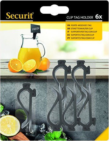 American Metalcraft TAGHLDCP Black Tag Holder Clips 6 PK American Metalcraft