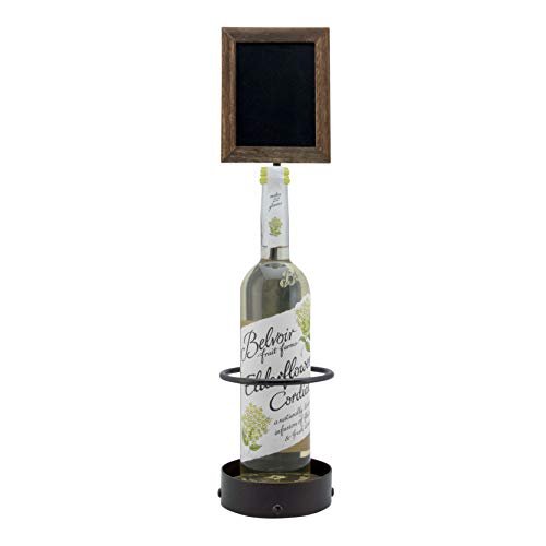 American Metalcraft WB-WR-1 17.25" x 4-1/10" 1 Bottle Display with Chalkboard