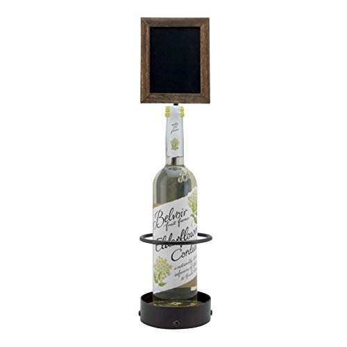 American Metalcraft WB-WR-1 17.25" x 4-1/10" 1 Bottle Display with Chalkboard American Metalcraft