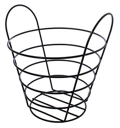 American Metalcraft WBC970 7" Height Stainless Steel Basket Matte Black American Metalcraft