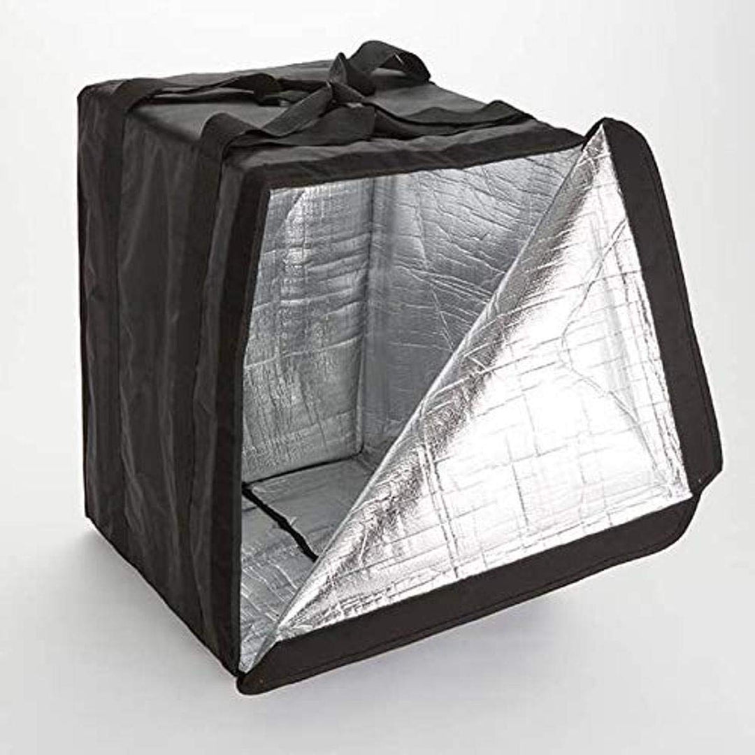 American Metalcrat BLBAG26 Deluxe Black Pizza Delivery Bag 27" x 19" x 19" Holds 10 Boxes