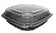 Anchor Packaging 4699911 9 X 9 Black Hinged Culinary Lites 120/Case