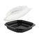 Anchor Packaging Culinary Lites CL91011 10.5" X 9.5" Black Hinged Clamshell