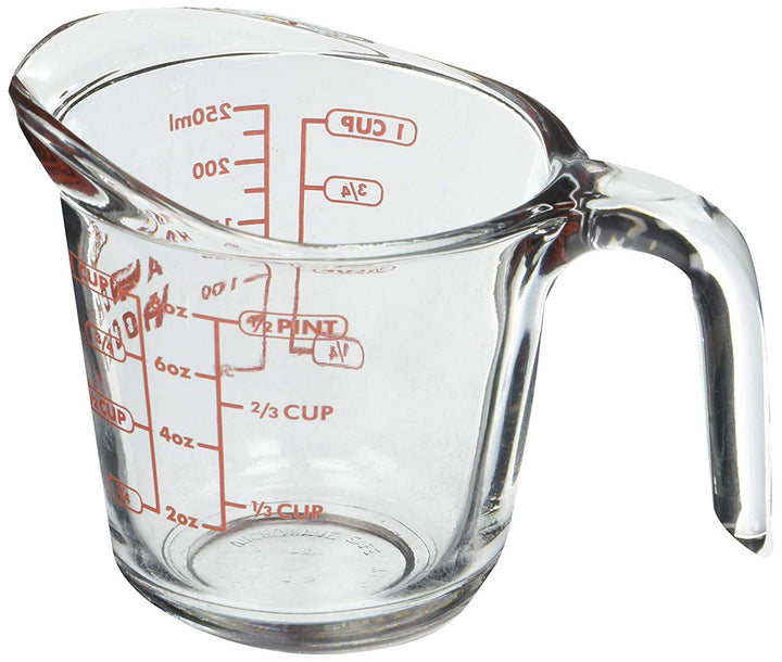 Anchor Hocking 55175L20 8 oz Measuring Cup Red Anchor Hocking
