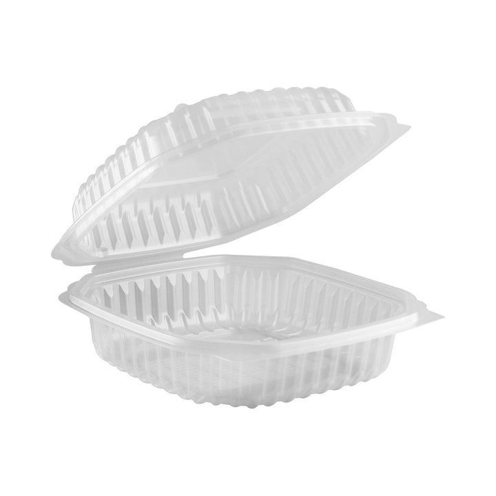 Anchor Packaging CL8811C 8 x 8 Hinged Square Clear Container 200/Case Anchor Packaging