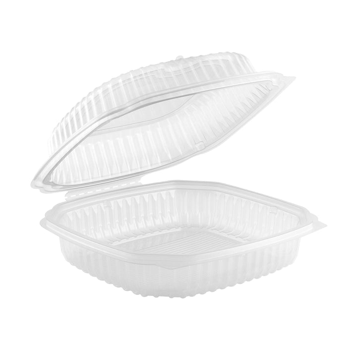 Anchor Packaging CL9911C 9 x 9 Hinged Square Clear Container 120/Case Anchor Packaging