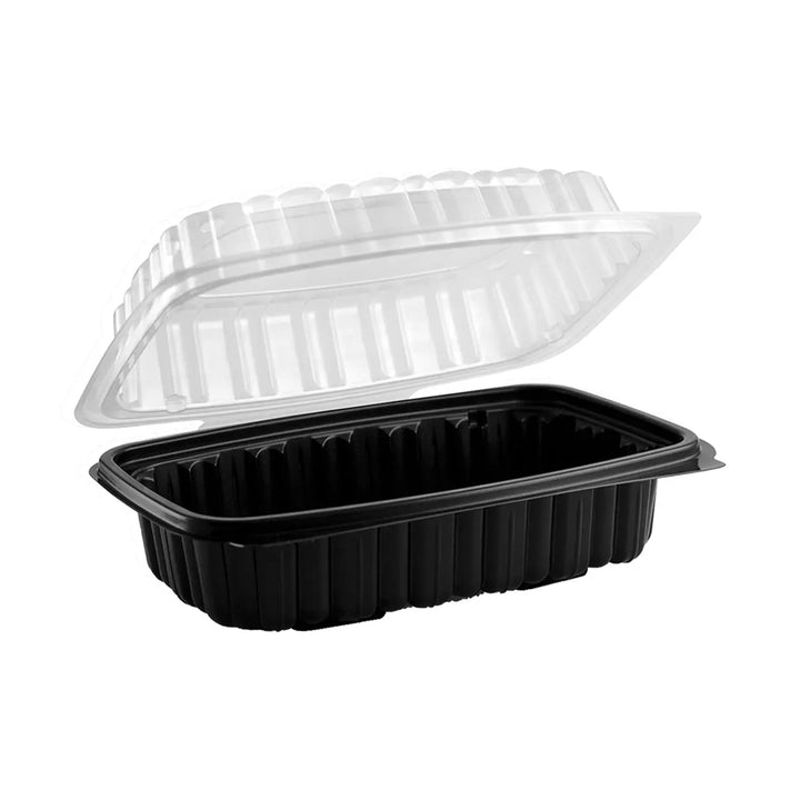 Anchor Packaging Culinary Classics CC6911 6 X 9 Black Hinged Clamshell 120/Case Anchor Packaging