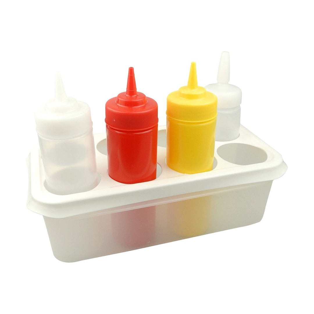 Araven 01473 Squeeze Bottle Organizer Holds 8 Bottles