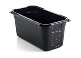 Araven 47820 1/3 Size Black  6" Deep Food Pan