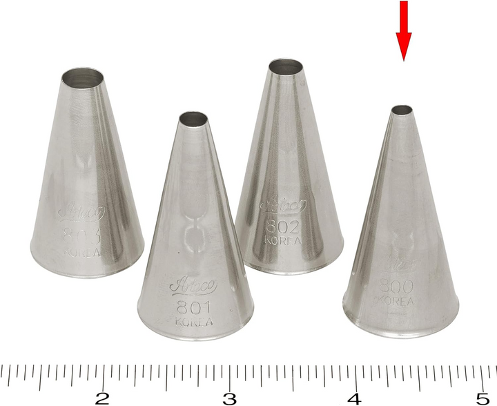 Ateco 800 SS Plain Pastry Decorating Tip 5/32" Ateco