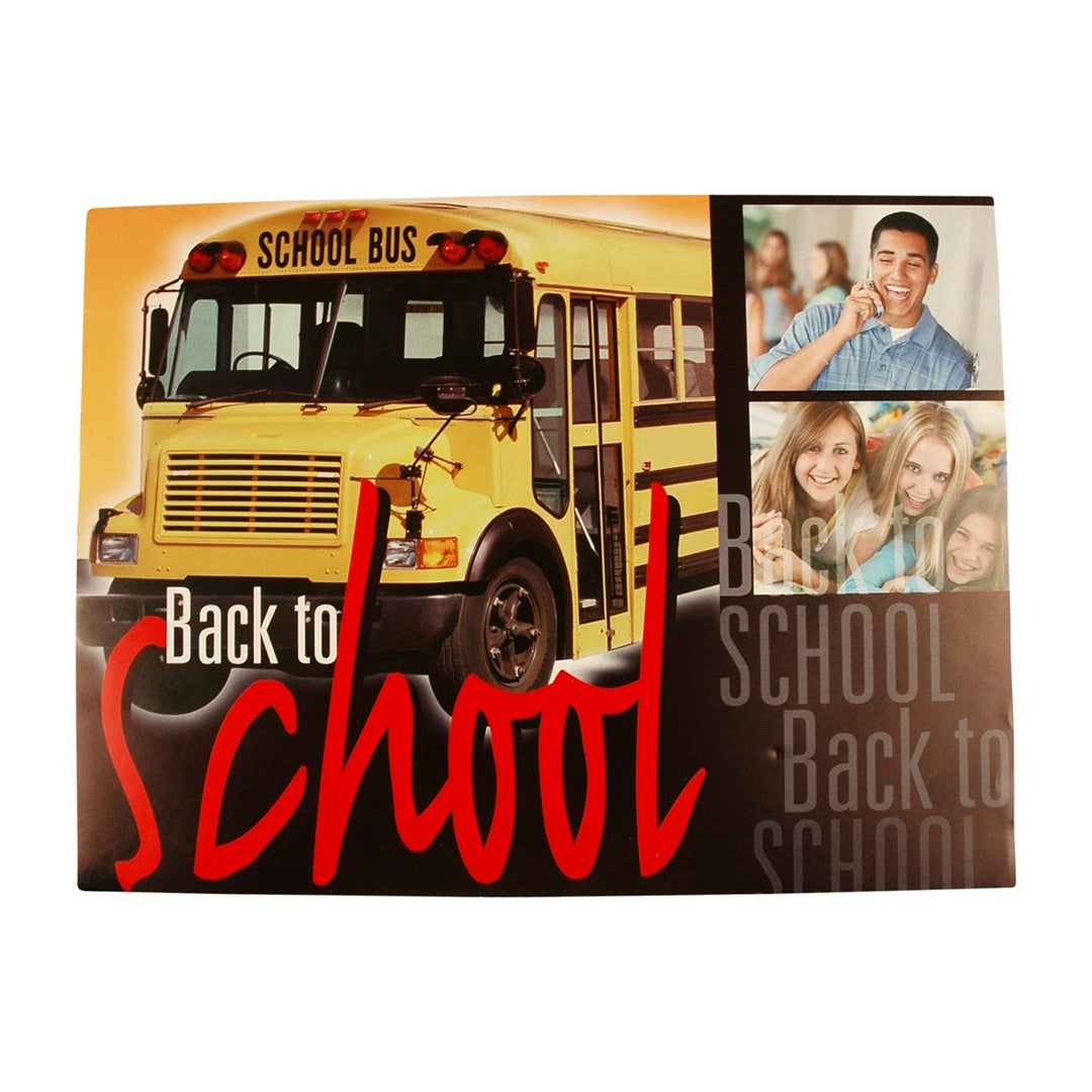 Back To School 8.5x11.75 Paper Placemats "Bus" 100/Pack